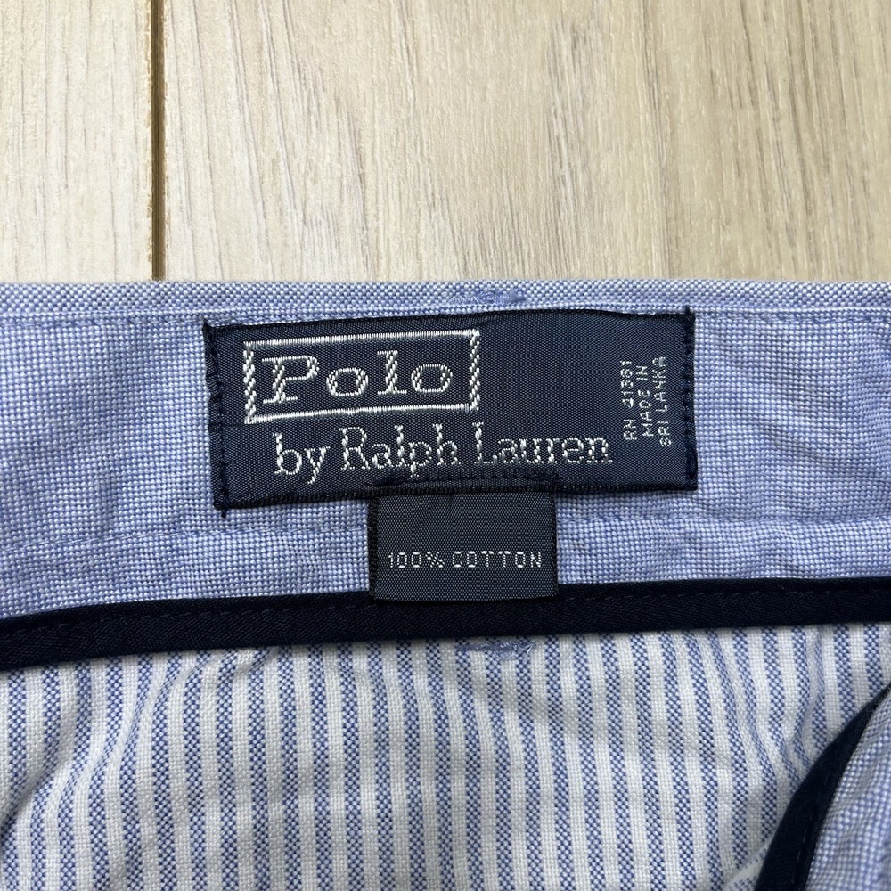 Polo Ralph Lauren Oxford Pants Mens Size 32x32 Blue - Picture 3 of 13